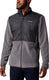Columbia basin butte™ full zip fleece ii men's outdoorvest - city grey, black - maat s