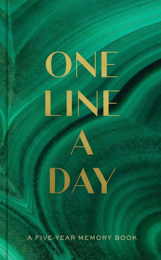 Chronicle books malachite green one line a day - dagboek voor 5 jaar - a five-year memory book