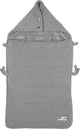 Meyco baby knots voetenzak - grey - 40x82cm