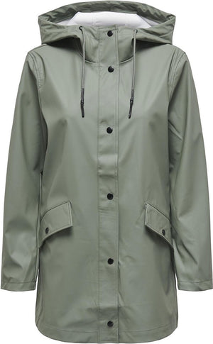 Only jas onlelisa raincoat otw noos 15261734 agave green dames maat - s
