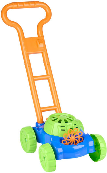 Eddy toys zeepbellen grasmaaier - bubble lawn mower met 56 ml bellenblaasvloeistof - bellenblaas machine voor buiten - duw grasmaaier met zeepbellen - werkt op 2x aa batterijen - item 30067