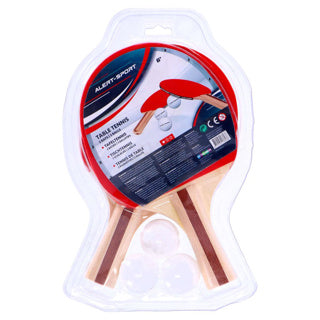 Load image into Gallery viewer, Alert sport tafeltennisset met 2 batjes en 3 ballen
