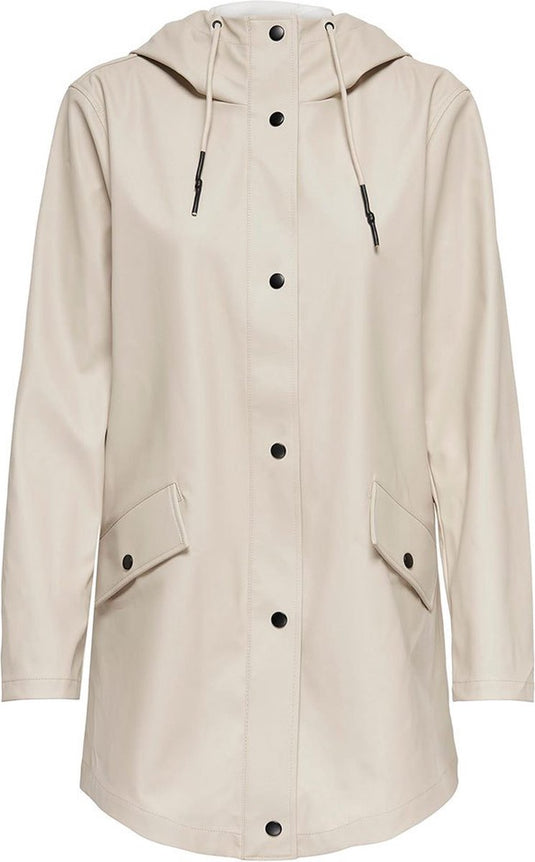 Only jas onlelisa raincoat otw noos 15261734 silver lining dames maat - l