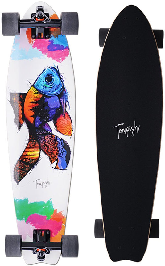 Tempish - fish-in longboard - 32.5 inch 82 cm - cruiser skateboard - gripvast deck smooth ride