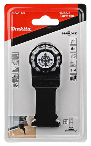 Makita tma047 invalzaagblad 32mm hout staal 5 stuks