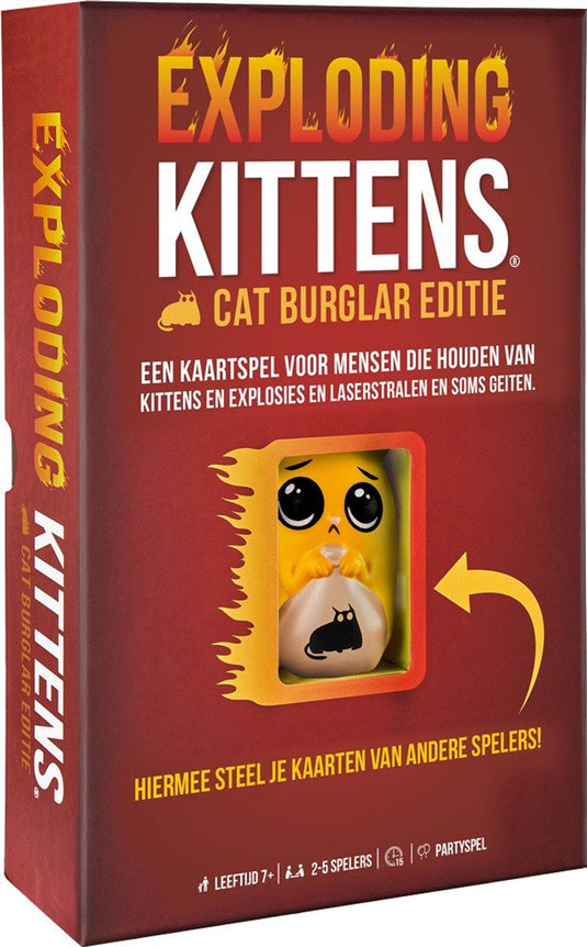 Exploding kittens spel - - cat burglar editie - 7+