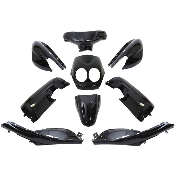 Load image into Gallery viewer, Edge plaatset 9-delig voor yamaha neo's - bouwjaar 2008 - 2011 - 2 en 4 takt model - metallic zwart
