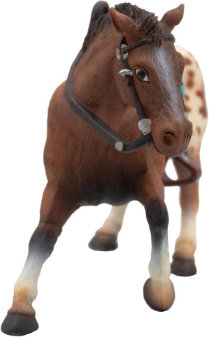 Bullyland 62668 – speelfiguur en verzamelfiguur appaloosa hengst – ca. 11 cm – levensecht en detailrijk vormgegeven – ideaal als taartfiguur en klein cadeautje voor kinderen vanaf 3 jaar.