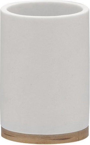 Sealskin grace - tandenborstelbeker vrijstaand - wit