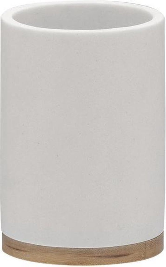 Sealskin grace - tandenborstelbeker vrijstaand - wit