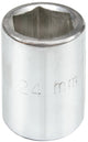 Vorel - zeskantig dopsleutel - kort - 38mm - staal