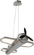 Lucide fokker - hanglamp kinderkamer - led - 1x28w 2500k - grijs ijzer