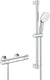 Grohe grohtherm 800 comfortset 150mm met koppelingen 60cm chroom