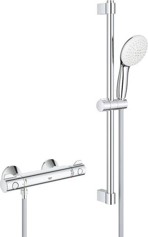 Grohe grohtherm 800 comfortset - 150mm - met koppelingen - 60cm - chroom