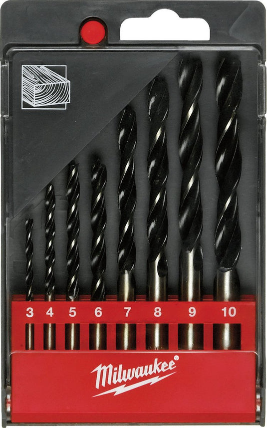 Milwaukee accessoires set houtboren in kunststof cassette (8-delig) - 4932352466