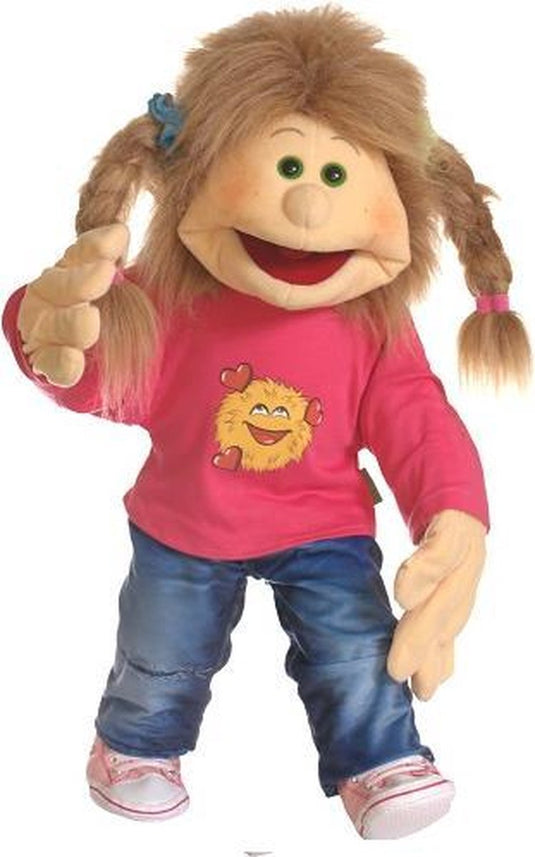 Living puppets handpop 65cm caro meisjes buikspreekpop pluche