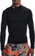 Under armour ua cg armour compressie mock heren thermoshirt - zwart - maat xl