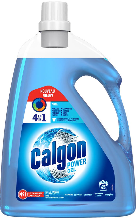 Calgon wasmachinereiniger - gel - tegen kalkaanslag wasmiddelresten geuren - 2.25 l- 45 wasbeurten