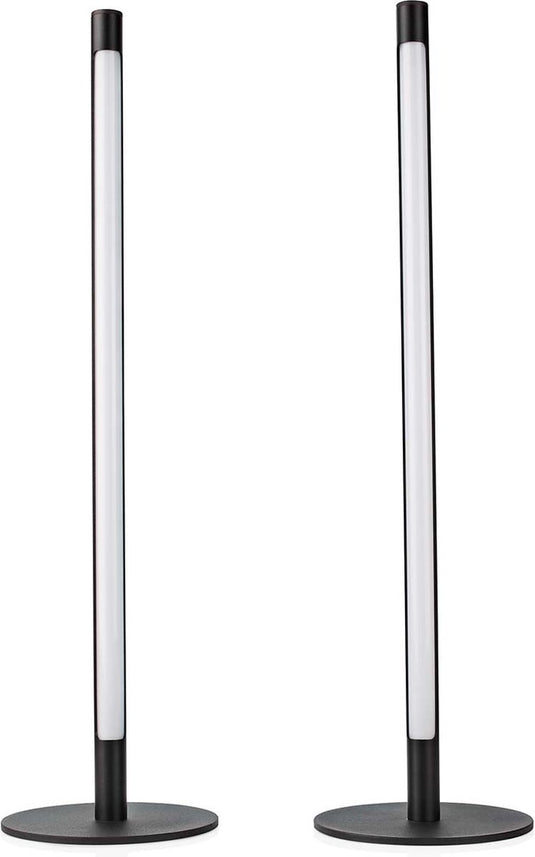 Nedis smartlife sfeerverlichting - wi-fi - tube - 600 lm - rgbic warm tot koel wit - 2700 - 6500 - 36 w - metaal - 2 stuks