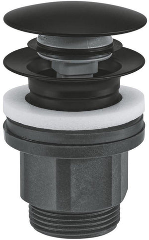 Grohe waste set - ã˜63mm - push open - matte black