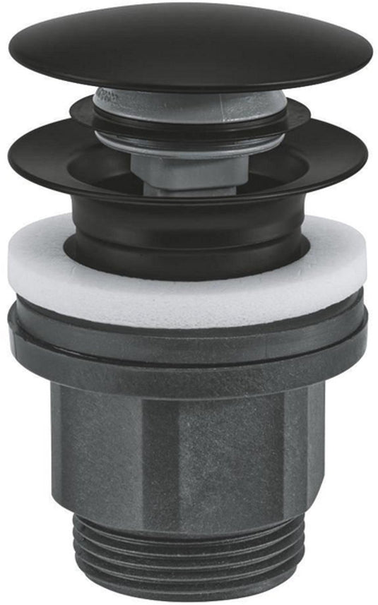 Grohe waste set - ã˜63mm - push open - matte black