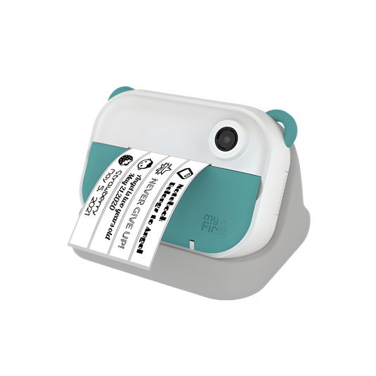 Myfirst camera insta wi blauwgroen + gratis wi thermal sticker kleur patroon