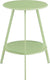 Mica decorations seatle bijzettafel voor buiten - h58 x ø46 cm - metaal - mintgroen
