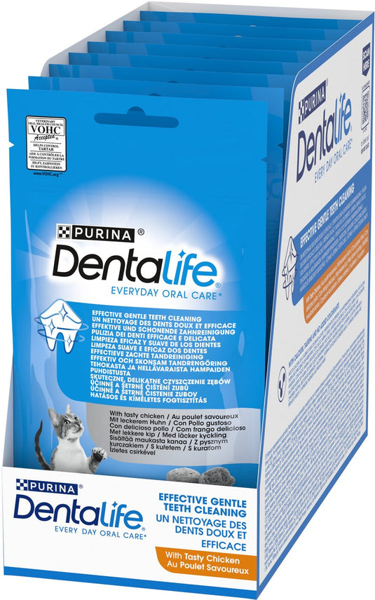 Dentalife daily oral care - kattensnacks - kip - 8 x 40 g