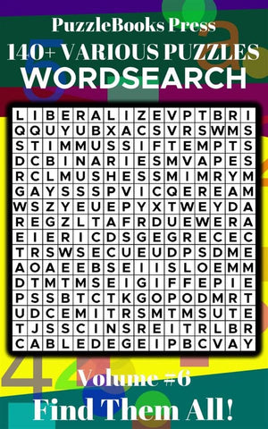 Puzzlebooks press wordsearch - volume 6