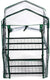 Kinzo broeikas kweekkas 45 x 50 x 80 cm - tuinkas met 2 verdiepingen - compacte broeikast voor planten en kweekbak - weerbestendig en transparant