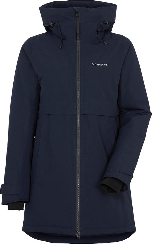 Didriksons helle wns parka 6 dames outdoorjas - dark night blue