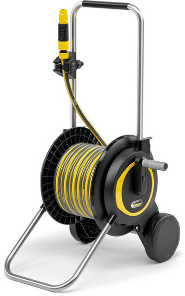 Kärcher ht 3 slangenwagen incl. 20 m primoflex tuinslang - slangcapaciteit (m) 60 (1 2 ) 50 (5 8 ) 35 (3 4 ) - compact en in hoogte verstelbaar - incl. sproeierhouder - incl. primoflex tuinslang