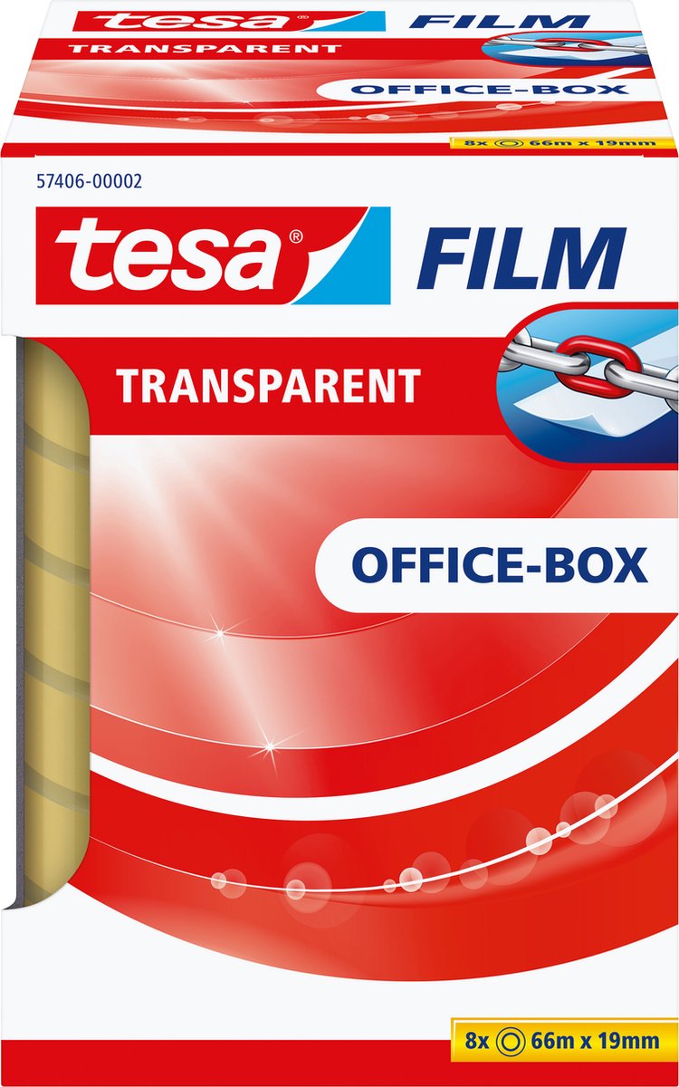 Afbeelding laden in galerijviewer, Tesa - film transparante e | ft 19 mm x 66 m | 8 rolletjes
