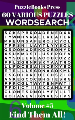 Puzzlebooks press wordsearch – volume 5