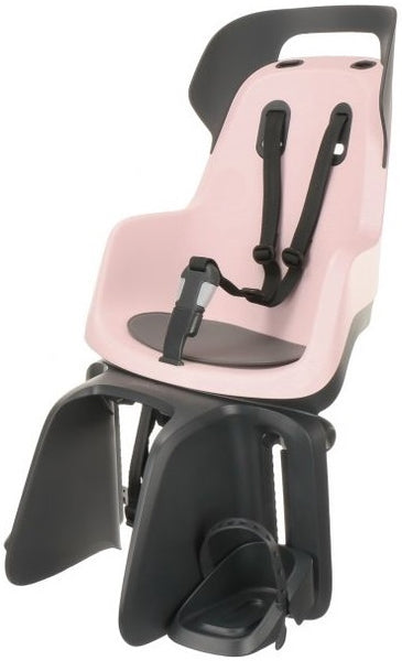 Bobike GO RS achterzitje met slaapstand.  kleur: cotton candy pink,  drager montage