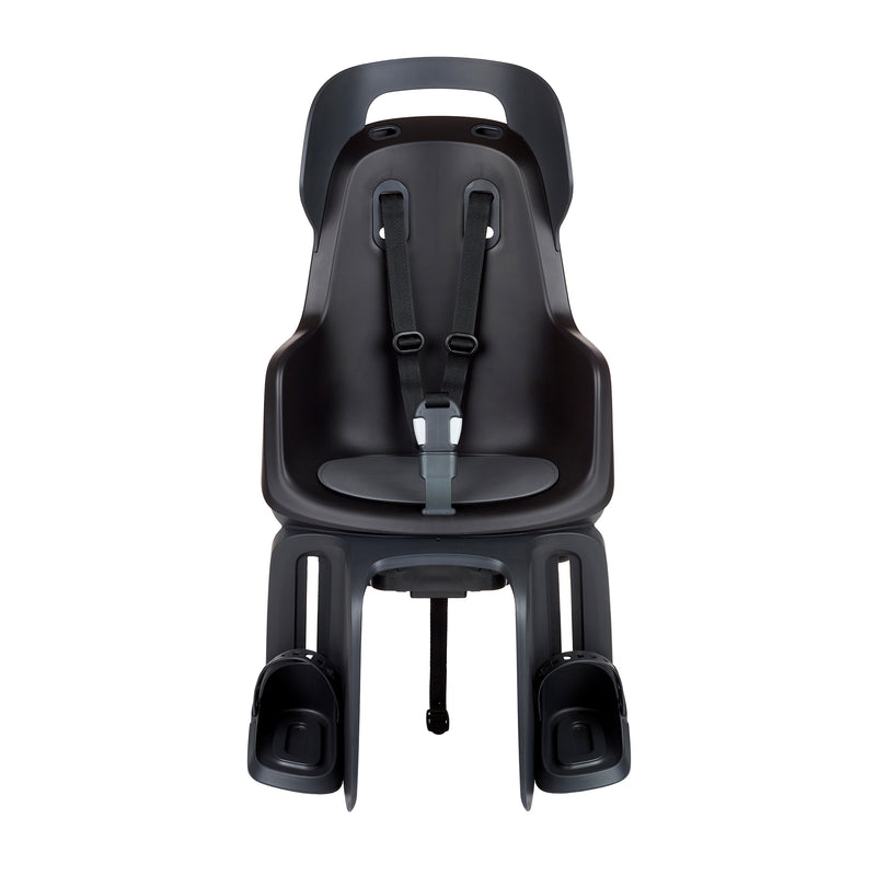 Load image into Gallery viewer, Kinderzitje achter Bobike Go Maxi RS met dragerbevestiging (CFS) en slaapstand - urban zwart
