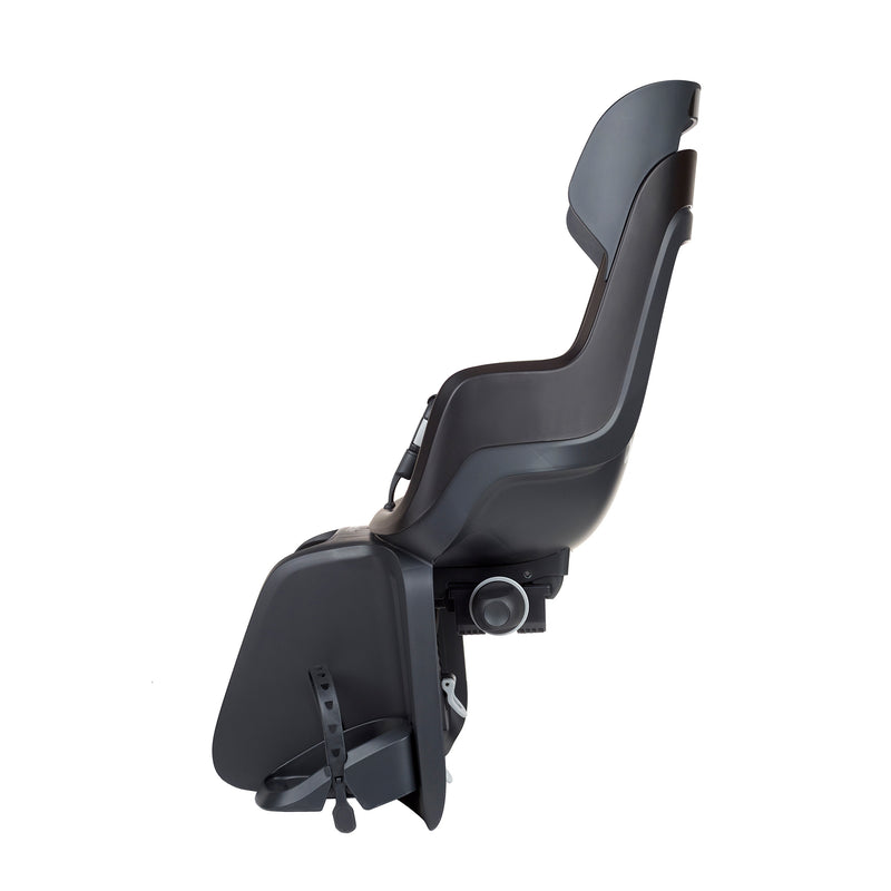 Load image into Gallery viewer, Kinderzitje achter Bobike Go Maxi RS met dragerbevestiging (CFS) en slaapstand - urban zwart
