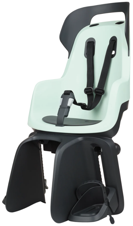 Kinderzitje achter Bobike Go Maxi RS met framebevestiging (FF) en slaapstand - peppermint