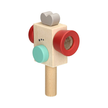 Houten videocamera - rood