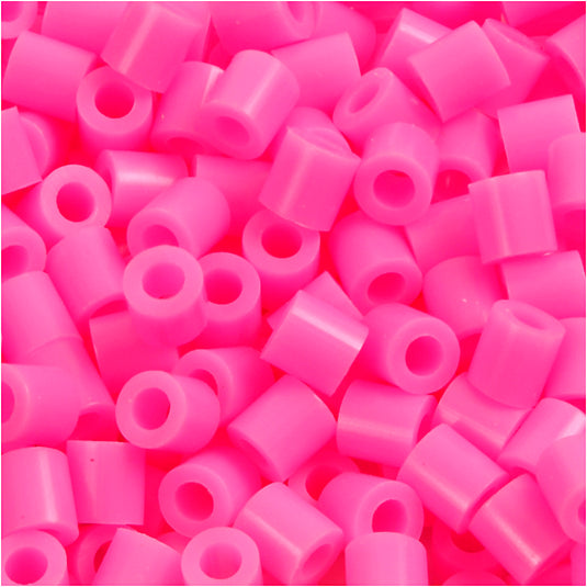 Nabbi strijkkralen, afm 5x5 mm, gatgrootte 2,5 mm, medium, roze (32222), 1100 stuk 1 doos
