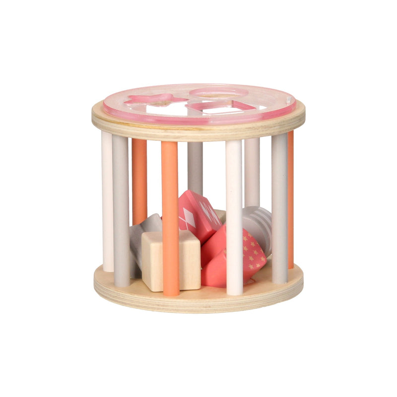 Load image into Gallery viewer, Houten Vormenstoof Pastel Roze

