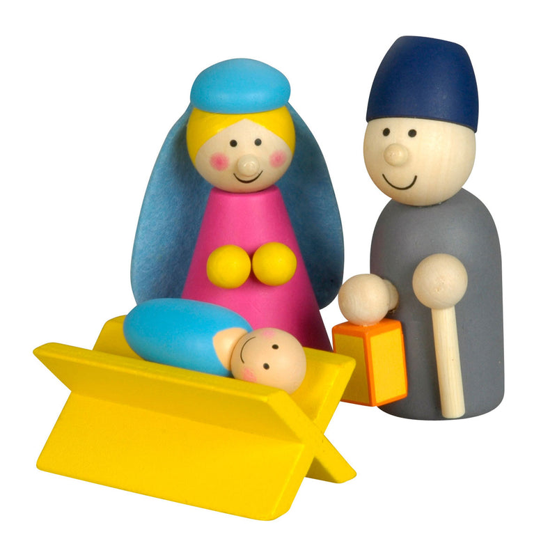 Load image into Gallery viewer, Kerststal hout met speelfiguren
