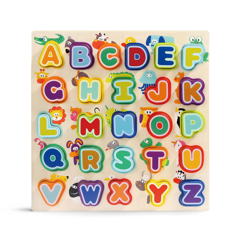 Load image into Gallery viewer, Topbright Houten Puzzel Dieren en Alfabet, 30st.
