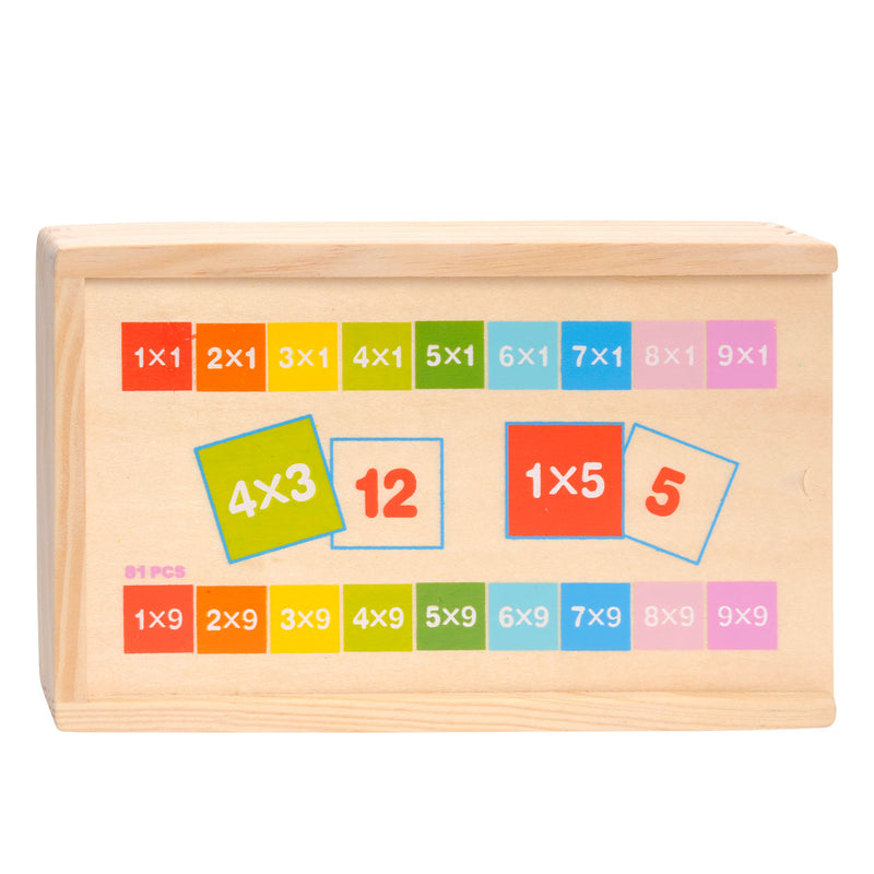 Load image into Gallery viewer, Topbright Houten Rekendomino Vermenigvuldigen, 81dlg.
