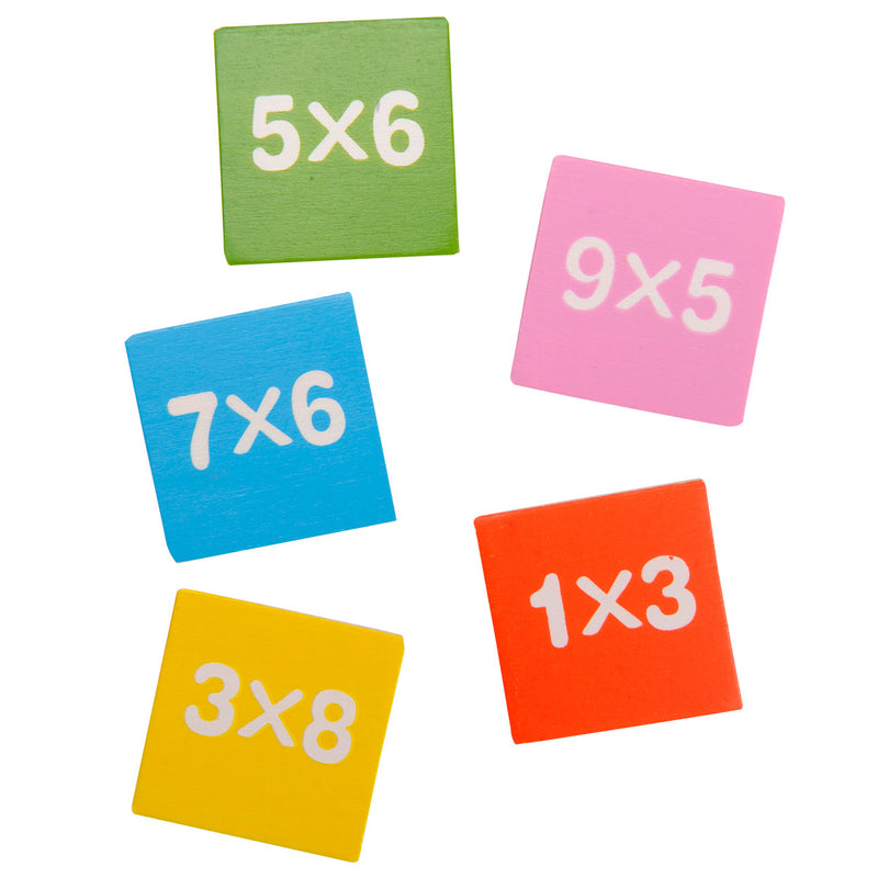 Load image into Gallery viewer, Topbright Houten Rekendomino Vermenigvuldigen, 81dlg.
