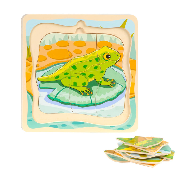 Load image into Gallery viewer, Topbright Lagen Puzzel Cyclus Kikker
