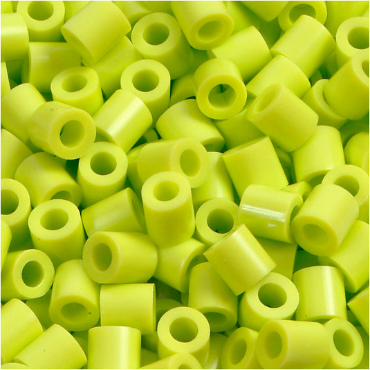 Nabbi strijkkralen, afm 5x5 mm, gatgrootte 2,5 mm, medium, lime green (32241), 6000 stuk 1 doos
