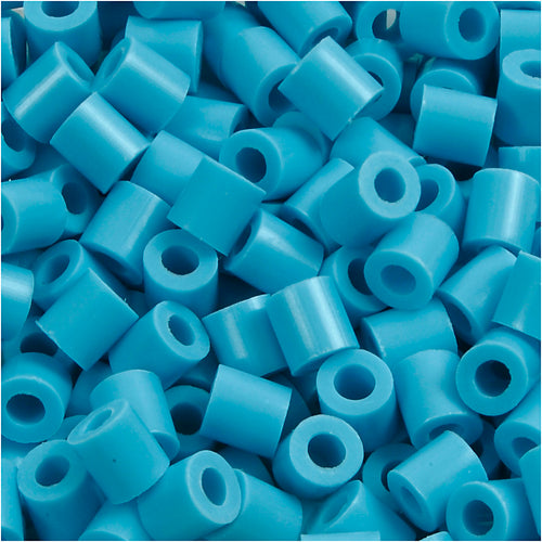 Nabbi strijkkralen, afm 5x5 mm, gatgrootte 2,5 mm, medium, turquoise (32256), 6000 stuk 1 doos