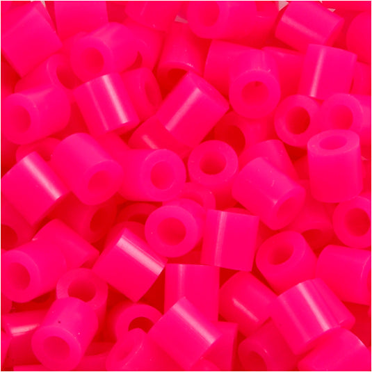 Nabbi strijkkralen, afm 5x5 mm, gatgrootte 2,5 mm, medium, cerise (32258), 6000 stuk 1 doos