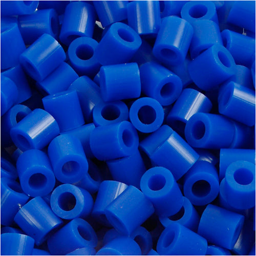 Nabbi strijkkralen, afm 5x5 mm, gatgrootte 2,5 mm, medium, donkerblauw (32232), 1100 stuk 1 doos